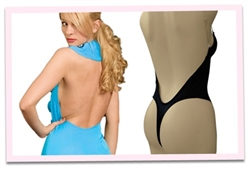 Extra Padded Backless Body Shaper bra with removable cookies (Thong)