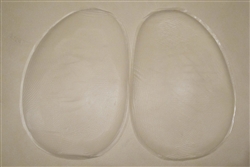 Clear Silicone Teardrop Butt or Hip Pads