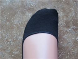 Black No Show Liner Socks