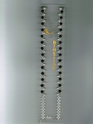 Black and White Pearls w/Beads Bra Strap